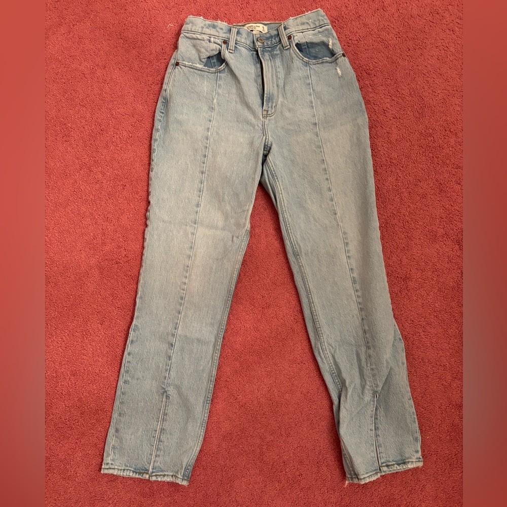 Abercrombie & Fitch curve love Straight Leg Jeans